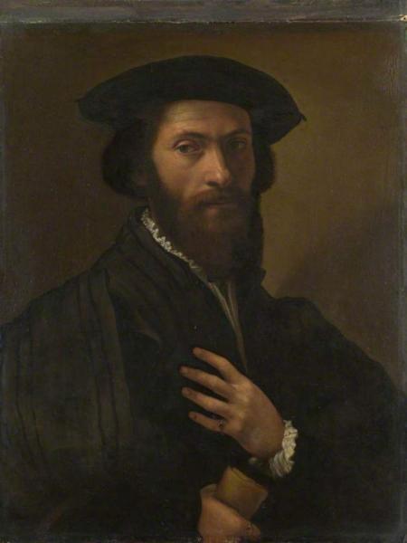 A Bearded Man by Italian School Oil Painting Reproductions