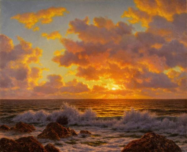 Coucher Du Soleil L'adriatique by Ivan Fedorovich Choultse Oil Painting Reproductions