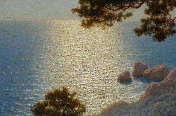 Ivan Fedorovich Choultse Sur La Corniche (cote D'azur) Detail