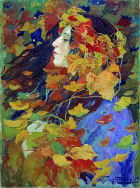 Falling Leaves by Ivan Goryushkin-sorokopudov