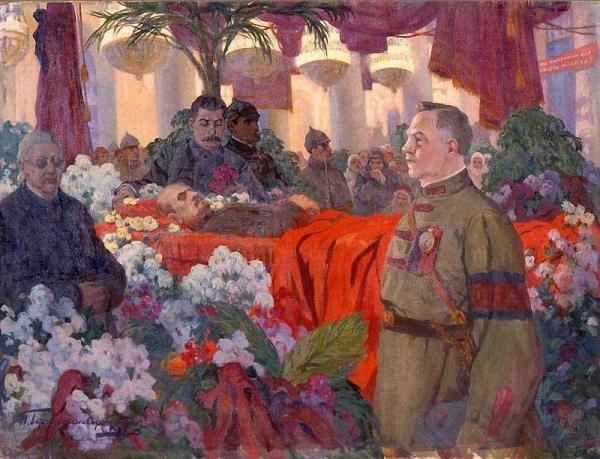 Joseph Stalin By Vladimir Lenin's Coffin by Ivan Goryushkin-sorokopudov