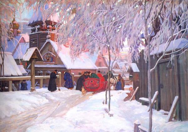 Nobleman's Arrival At The Monastery by Ivan Goryushkin-sorokopudov