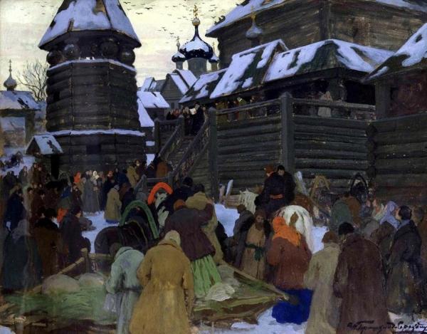 Old Moscow by Ivan Goryushkin-sorokopudov