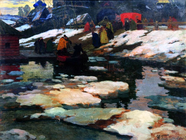 On The Moskva River, 17th Century by Ivan Goryushkin-sorokopudov