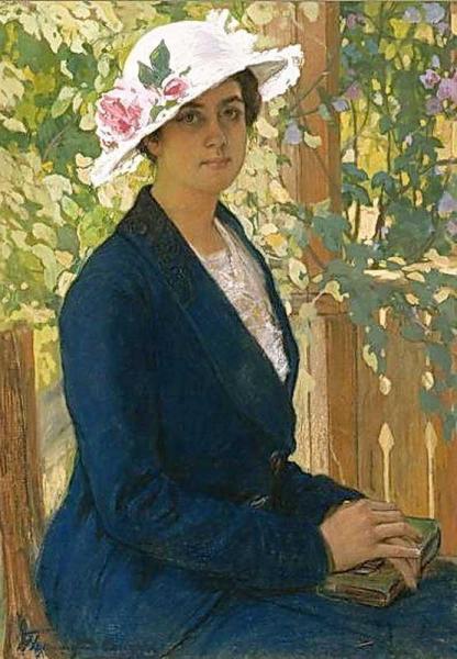 Portrait Of N.v. Mansyreva by Ivan Goryushkin-sorokopudov