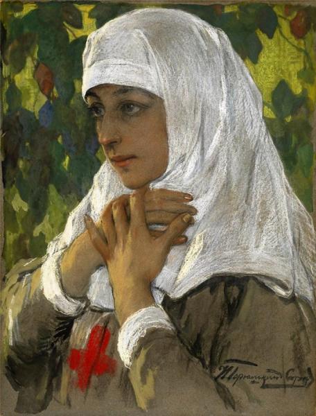 Sister Of Mercy by Ivan Goryushkin-sorokopudov