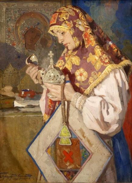 The Prayer by Ivan Goryushkin-sorokopudov