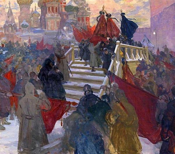 Vladimir Lenin's Funeral by Ivan Goryushkin-sorokopudov
