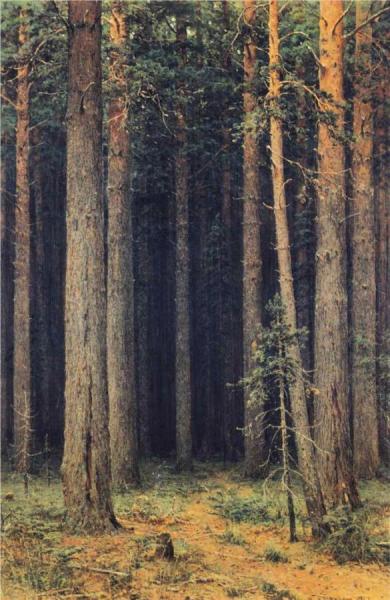 Forest Reserve, Pine Grove by Ivan Ivanovich Shishkin