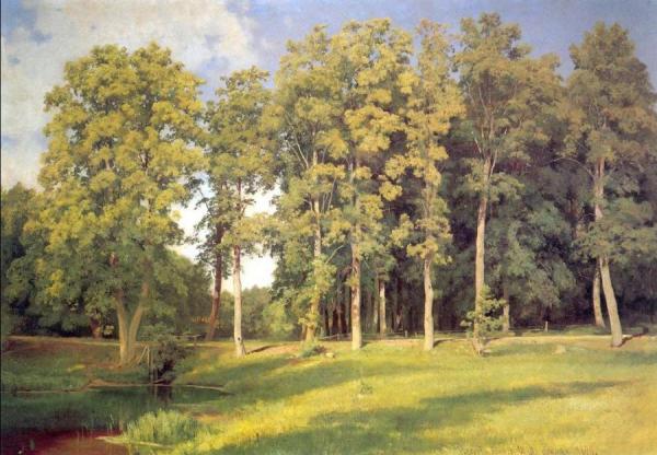 Grove Near Pond by Ivan Ivanovich Shishkin