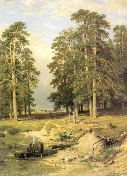 Holy Spring Near Elabuga by Ivan Ivanovich Shishkin