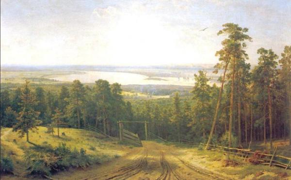 Kama Near Elabuga by Ivan Ivanovich Shishkin