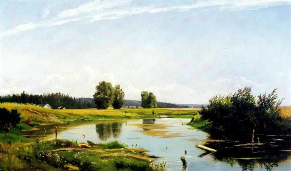 Landscape With A Lake by Ivan Ivanovich Shishkin
