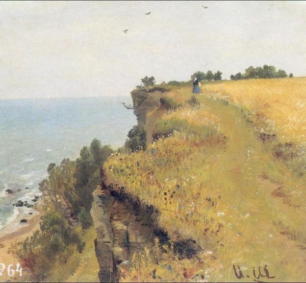 Near Coast Of Gulf Of Finland (study) by Ivan Ivanovich Shishkin
