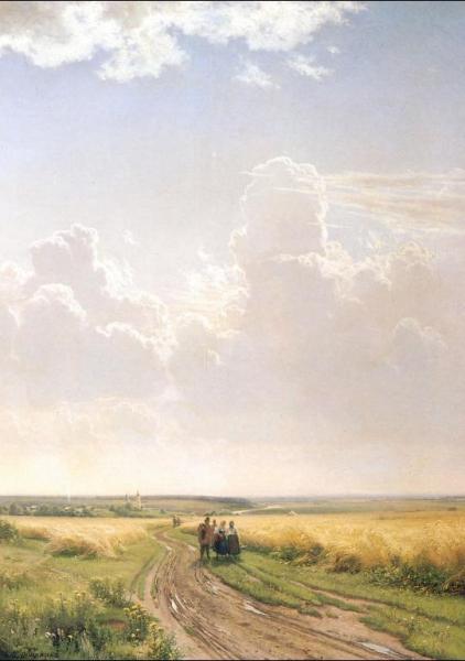 Noon, View Near Moscow by Ivan Ivanovich Shishkin