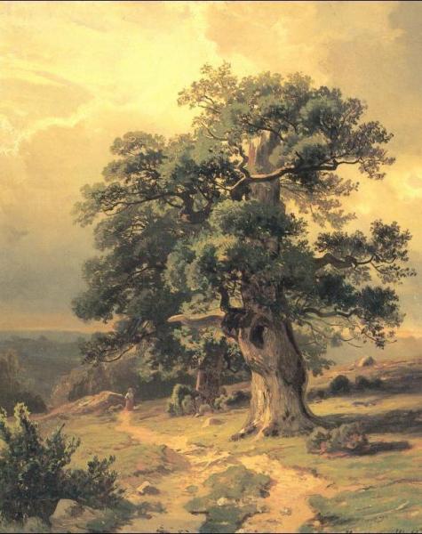 Oaks (study) by Ivan Ivanovich Shishkin
