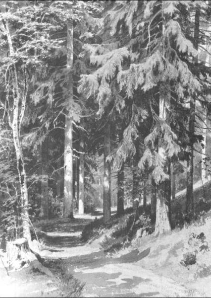 Path In A Forest by Ivan Ivanovich Shishkin