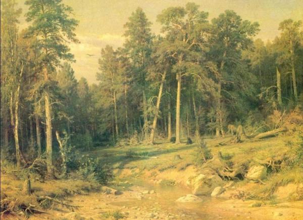 Pinery. Ship Timber In Viatka's Province by Ivan Ivanovich Shishkin