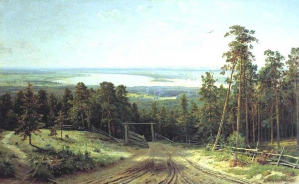 River Kama Near Elabuga by Ivan Ivanovich Shishkin
