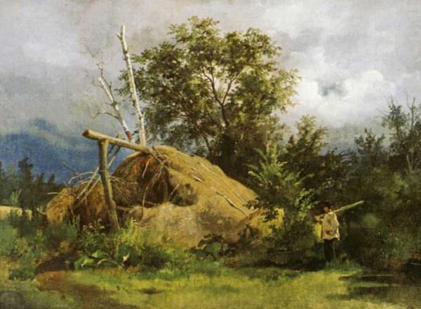Shelter Of Branches by Ivan Ivanovich Shishkin