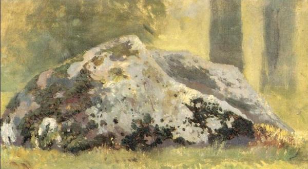 Stones (etude) by Ivan Ivanovich Shishkin