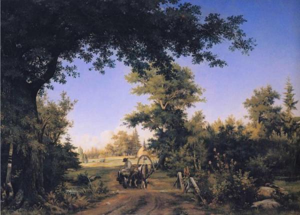 View On The Outskirts Of St. Petersburg by Ivan Ivanovich Shishkin Oil Painting Reproductions