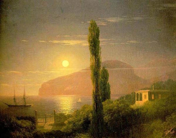 A Lunar Night In The Crimea by Ivan Konstantinovich Aivazovsky