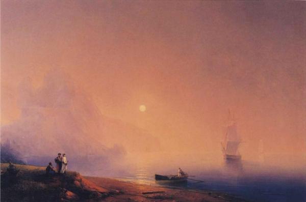 Crimean Tartars On The Sea Shore by Ivan Konstantinovich Aivazovsky