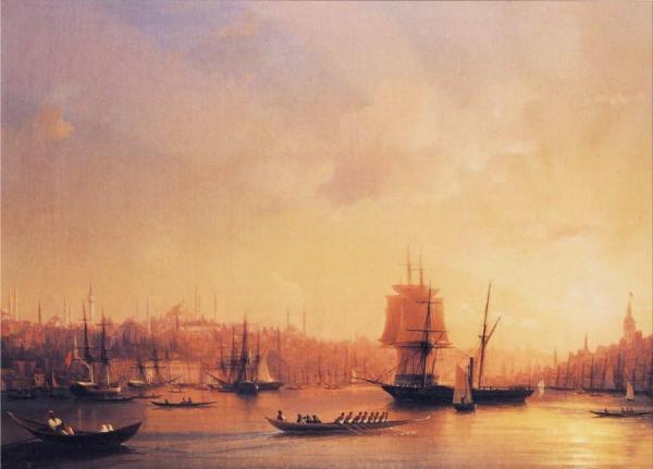 Dusk On The Golden Horn by Ivan Konstantinovich Aivazovsky