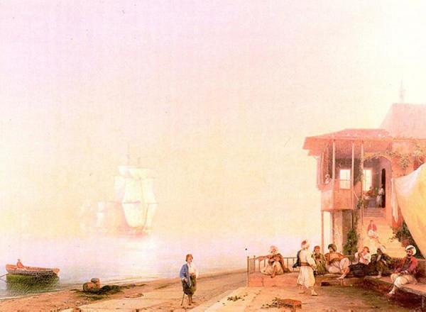 Embankment Of Oriental Town by Ivan Konstantinovich Aivazovsky