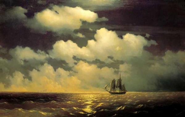 Meeting Of The Brig Mercury With The Russian Squadron After The Defeat Of Two Turkish Battleships. by Ivan Konstantinovich Aivazovsky