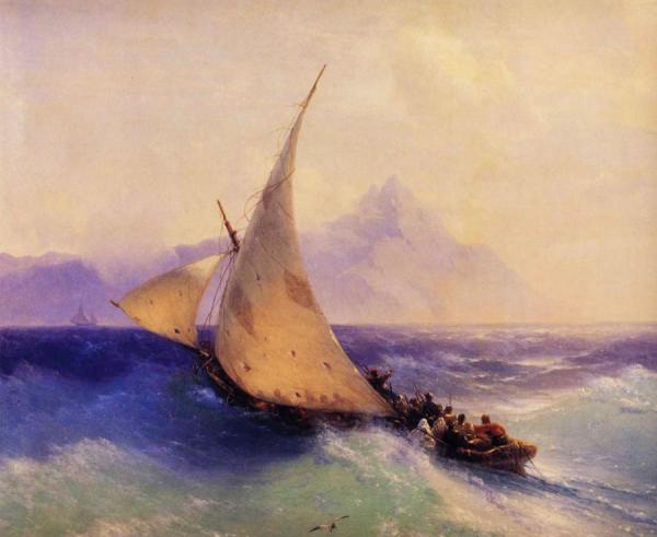 Ivan Konstantinovich Aivazovsky Rescue At Sea (detail)