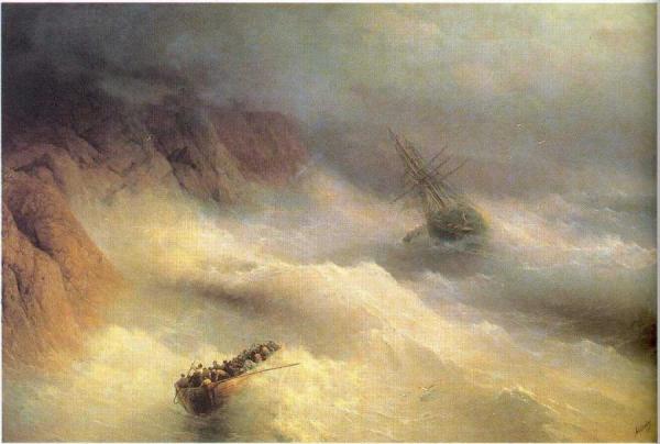 Tempest By Cape Aiya by Ivan Konstantinovich Aivazovsky