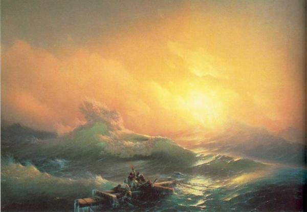 The Tenth Wave. by Ivan Konstantinovich Aivazovsky