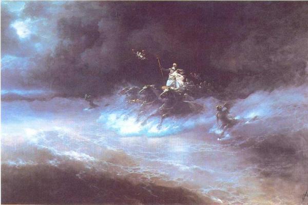 Ivan Konstantinovich Aivazovsky Travel Of Poseidon By Sea