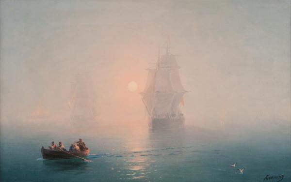 War Ships by Ivan Konstantinovich Aivazovsky