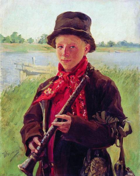 A Young Shepherd by Ivan Kulikov