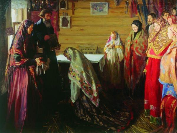 Ivan Kulikov Blessing The Bride In Murom