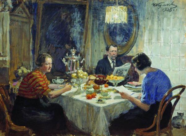 Ivan Kulikov Family At A Table