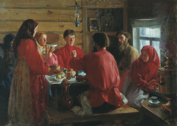 Ivan Kulikov In A Peasant House