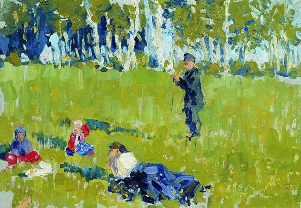 In The Meadow by Ivan Kulikov