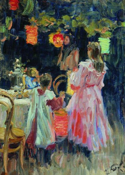 Ivan Kulikov Lanterns In The Garden