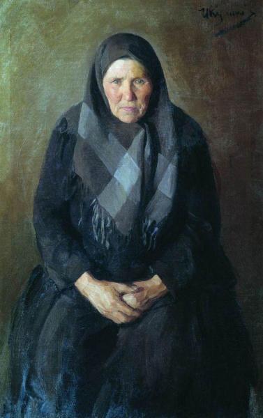 Portrait Of The Artist's Mother by Ivan Kulikov