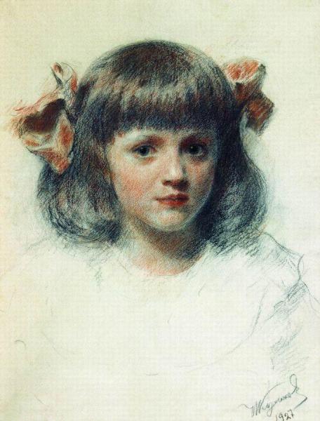 Tanya With Ribbons by Ivan Kulikov