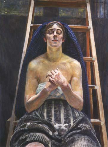Dziewczyna W Zapasce by Jacek Malczewski