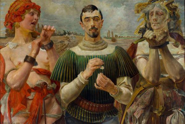 Polish Hamlet, Portrait Of Aleksander Wielopolski, 1903 by Jacek Malczewski Oil Painting Reproductions