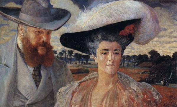 Jacek Malczewski Portrait Of Margaret And Charles Lanckoronski