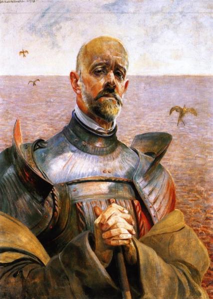 Jacek Malczewski Self-portrait In Armor