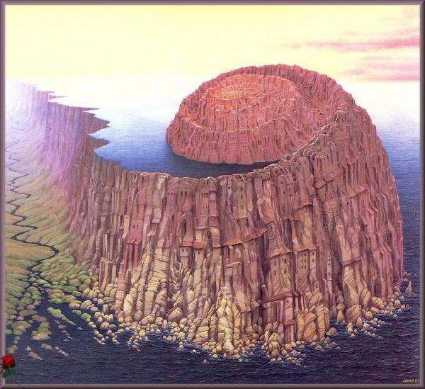 Ammonite by Jacek Yerka