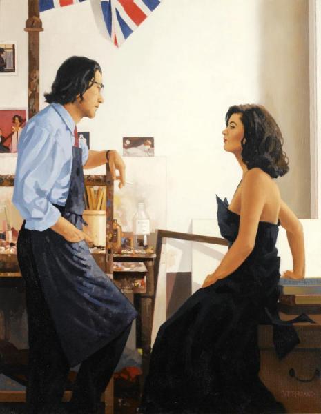 Artist And Model by Jack Vettriano Oil Painting Reproductions